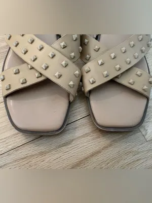 A New Day Beige Studded Sandals thumbnail 4