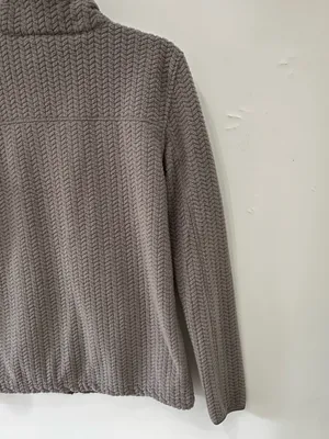 Avalanche Hawthorn Cabled Fleece Jacket NEW Gray Small thumbnail 12