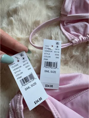 Pacsun Pink Matching Bikini Set NWT thumbnail 9