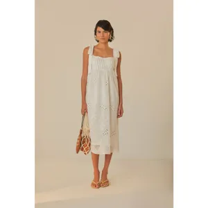 NEW Farm Rio Eyelet Embroidered Midi Dress Size XS thumbnail 15