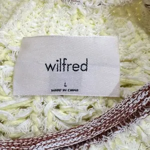 Aritzia Wilfred Confetti Chunky Knit Yellow White Sweater Women’s Large thumbnail 3