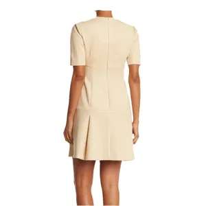 Calvin Klein Faux Suede Fit And Flare Dress‎ Size 6 thumbnail 2