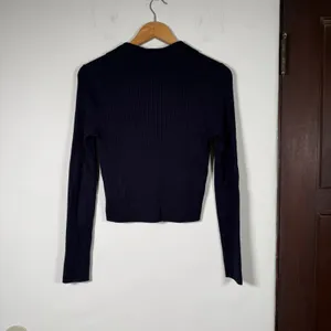 SERAPHINE The Work Edit Maternity Ribbed Cardigan Navy Blue Size 4 thumbnail 7