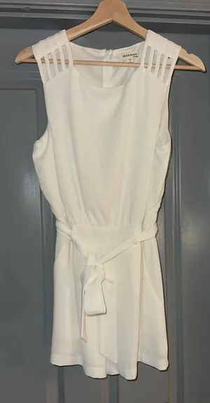 Monteau White Romper thumbnail 1