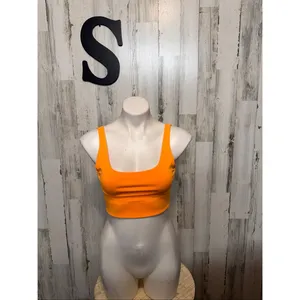 Fabletics Reversible Sports Bra Womens Size Small S Orange Purple Ombre Crop Top thumbnail 4