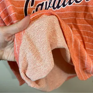 Camp‎ David Women’s Orange Striped Virginia Cavaliers Sweatshirt Medium NWT thumbnail 7