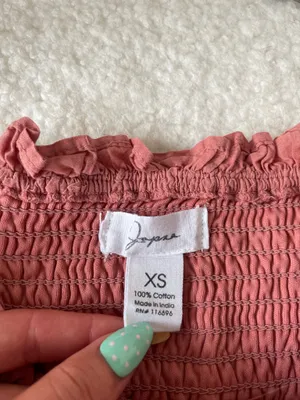 Pink flowy tube top Size XS thumbnail 4