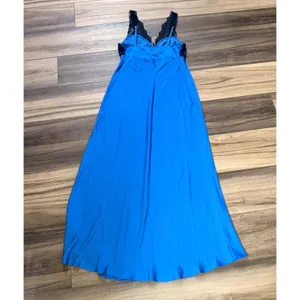 Free People Countryside Maxi Slip Campanula Combo Blue Lace Dress S thumbnail 6