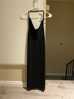 Free people Black backless Slip Dress - Classic Women’s Evening Dress-S thumbnail 3