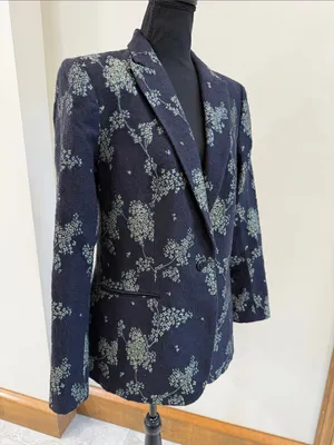 Banana Republic Heritage Collection Blue Foral size 14 thumbnail 3