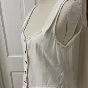 Free People Free-Est Vest Top M Cotton‎ Boho Beachy Western Festival Free People thumbnail 2