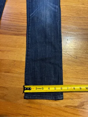 7 For All Mankind Roxanne Denim Stretch Jeans Dark Wash Blue Women's 14 thumbnail 8