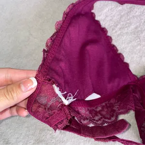 Gilly hicks hollister Lace Halter Bralette in Berry - Women Intimates thumbnail 5