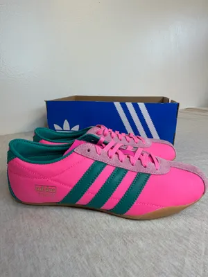 Adidas Tokyo Women’s Sneakers Size 7.5 Lucid Pink Power Green IH3998 NWT thumbnail 2