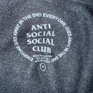 Anti Social Social Club (ASSC) Hoodie in black with butterfly and flowers thumbnail 9