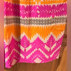 Trina Turk Gypsum Cut-Out Stretch Silk Lined Mini‎ Dress in Cactus Flower Size 6 thumbnail 8