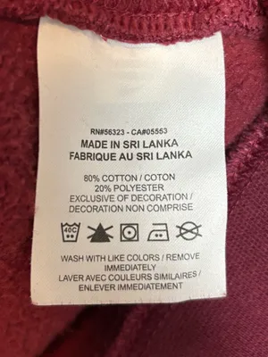 Nike Air Womens Sweatshirt Crew Neck Pullover Logo Fleece Burgundy Maroon‎ Small thumbnail 5