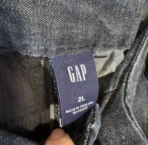 SALE! GAP Dark Denim Wider-Leg Pants Size 2L EUC thumbnail 6