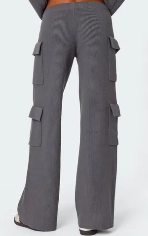 Edikted Cargo Sweatpants Wide-Leg thumbnail 2