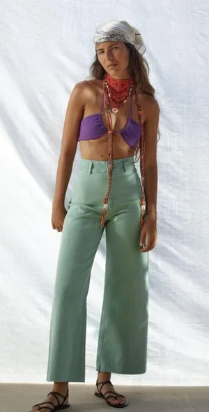 ZARA Marine Straight Jeans thumbnail 1