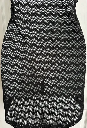 Roxy Black Swim Cover-Up No Size Tag (M) thumbnail 8