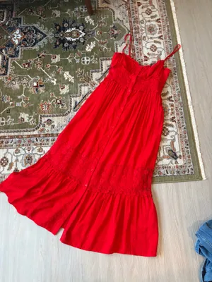 Lush Red Maxi Dress thumbnail 1