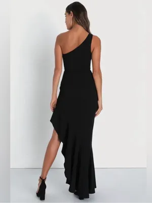 Lulus Dramatic Persona One Shoulder Dress Small thumbnail 2