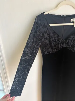 Vintage Marie St. Claire Black Gown thumbnail 2