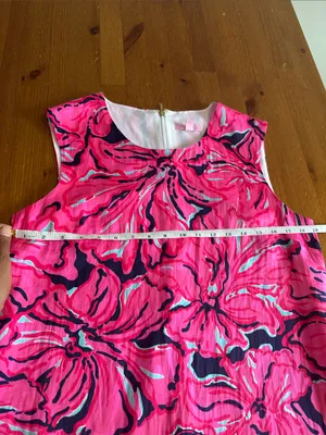 Lilly Pulitzer Pink Floral Print Midi Dress thumbnail 10