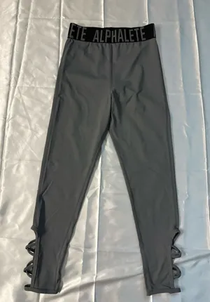 Alphalete Gray Performance Leggings thumbnail 1