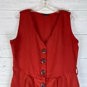 Liz Minelli sienna romper front button size XL juniors thumbnail 2
