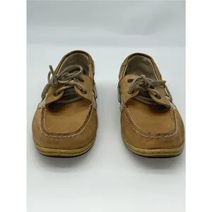 Sperry Women Tan/Beige Boat/Deck/Top Siders Shoes Loafers w/Leather Laces-Size 9 thumbnail 4