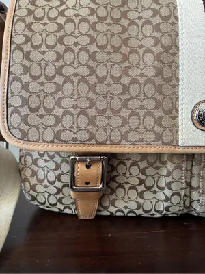 Coach Signature Voyager Cross Body Messenger Bag F70183 Jacquard / Leather thumbnail 11