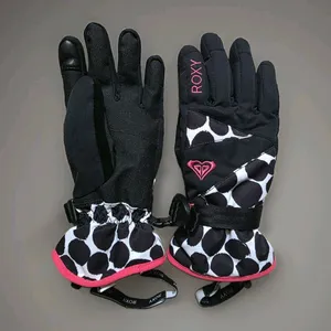 Roxy Women’s Gloves Black Size Medium Ski Snowboard Geometric Outdoor Snow Apres thumbnail 3