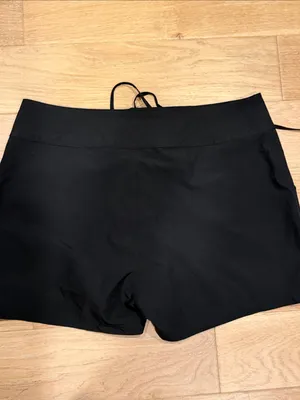La Blanca Black Lace-Up Swim board shorts large‎ thumbnail 3
