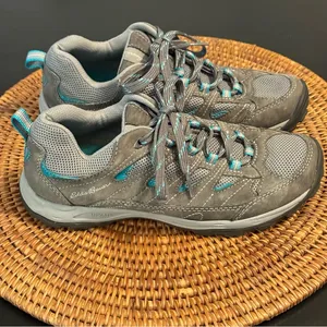Gray‎ and Teal Eddie Bauer sneakers/hiking shoes women’s size 7.5 thumbnail 3