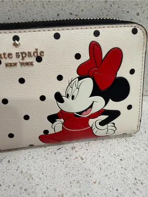 Kate Spade New York & Disney Minnie Mouse Large Continental Wallet K4759 thumbnail 2