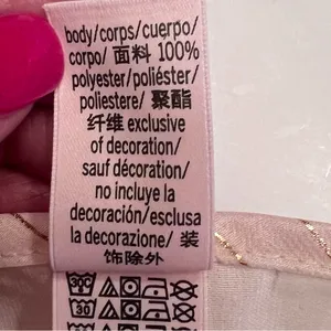 Victoria's Secret Dream Angels Sheer Satin Ruffle Kimono Robe Pink‎ & Rose Gold thumbnail 16