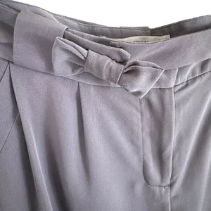 LC Lauren Conrad Lightweight Mauve Ankle‎ Fit Mid Rise Bow Belt Pants Size 6 thumbnail 3