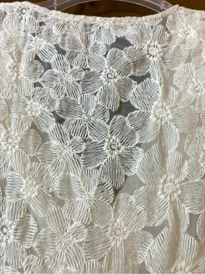 En Saison white floral eyelet lace tiered maxi dress thumbnail 5