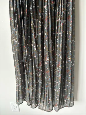 Baltic Born Belfast Pleated Midi Dress Antique Jade Floral Cottagecore thumbnail 9