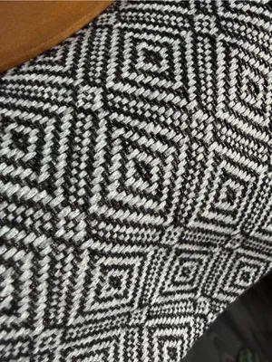Urban Expression Wood Frame Clutch Black White Geometric Boho Retro Bag thumbnail 6