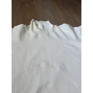 Vtg Guess Georges Marciano Sweatshirt Womens Medium Ivory Mockneck Pullover USA thumbnail 2