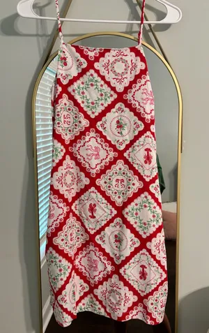 Red patterned dress Size XS thumbnail 1