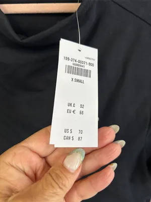 Abercrombie & Fitch Modal Blend Collection Black Ruched Long Sleeve Dress thumbnail 5