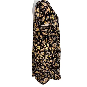 Old Navy Tiered Swing Mini Dress Women M Floral Boho-Chic Cottage Peasant‎ thumbnail 4