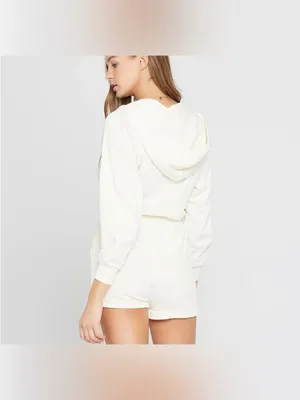 NWT L*Space stay cool shorts romper size large - flaw Cream color cotton thumbnail 2