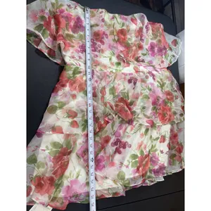 Abercrombie & Fitch Floral Strawberry Sheer Lined Tiered Strapless Dress NWT thumbnail 11