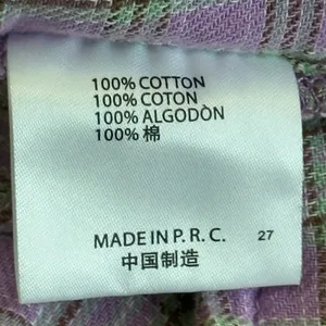 Brandy Melville Logan Shorts Womens OS Purple Plaid 100% Cotton Soft Grunge Y2K thumbnail 5