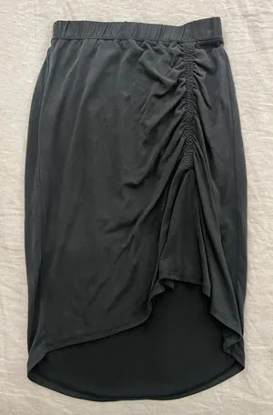 Splendid Ruched Side Midi Skirt thumbnail 1